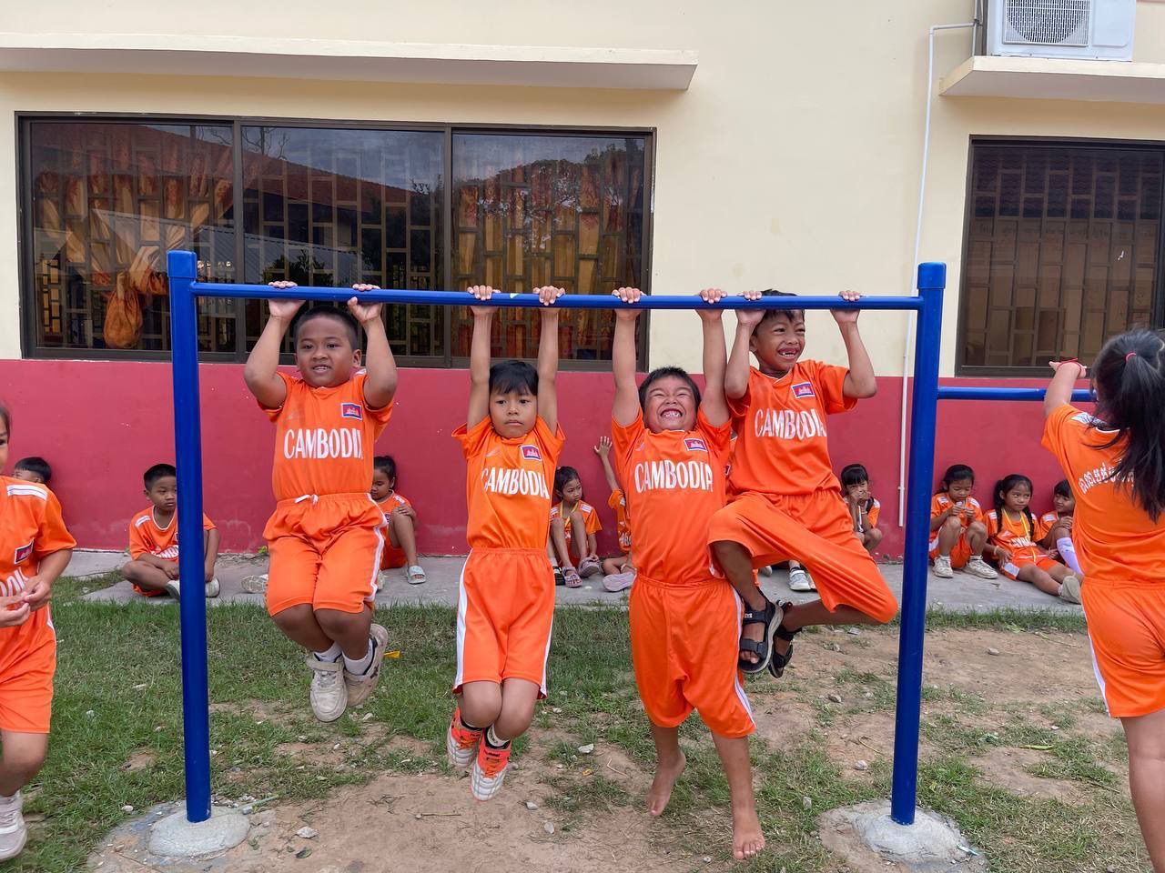 カンボジア体育  インクルーシブ体育主流化プロジェクトの様子